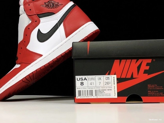 OG 1 High Jordan Bulls Air 555088-101 Chicago I Retro 1124